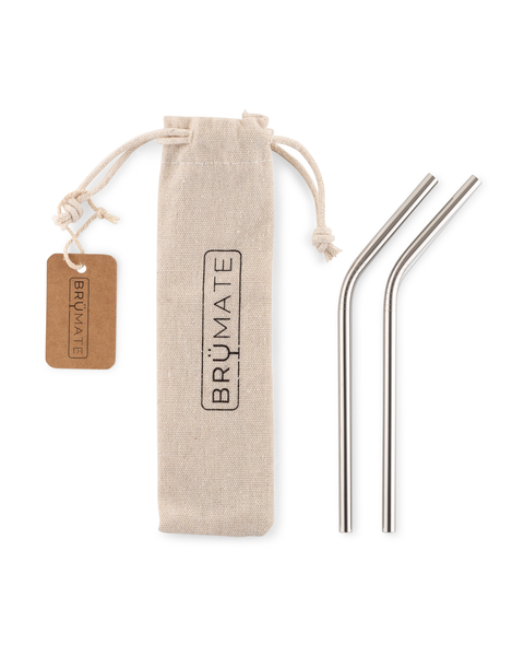 Stainless Steel Reusable Straws | Stainless | Small - Social Ready