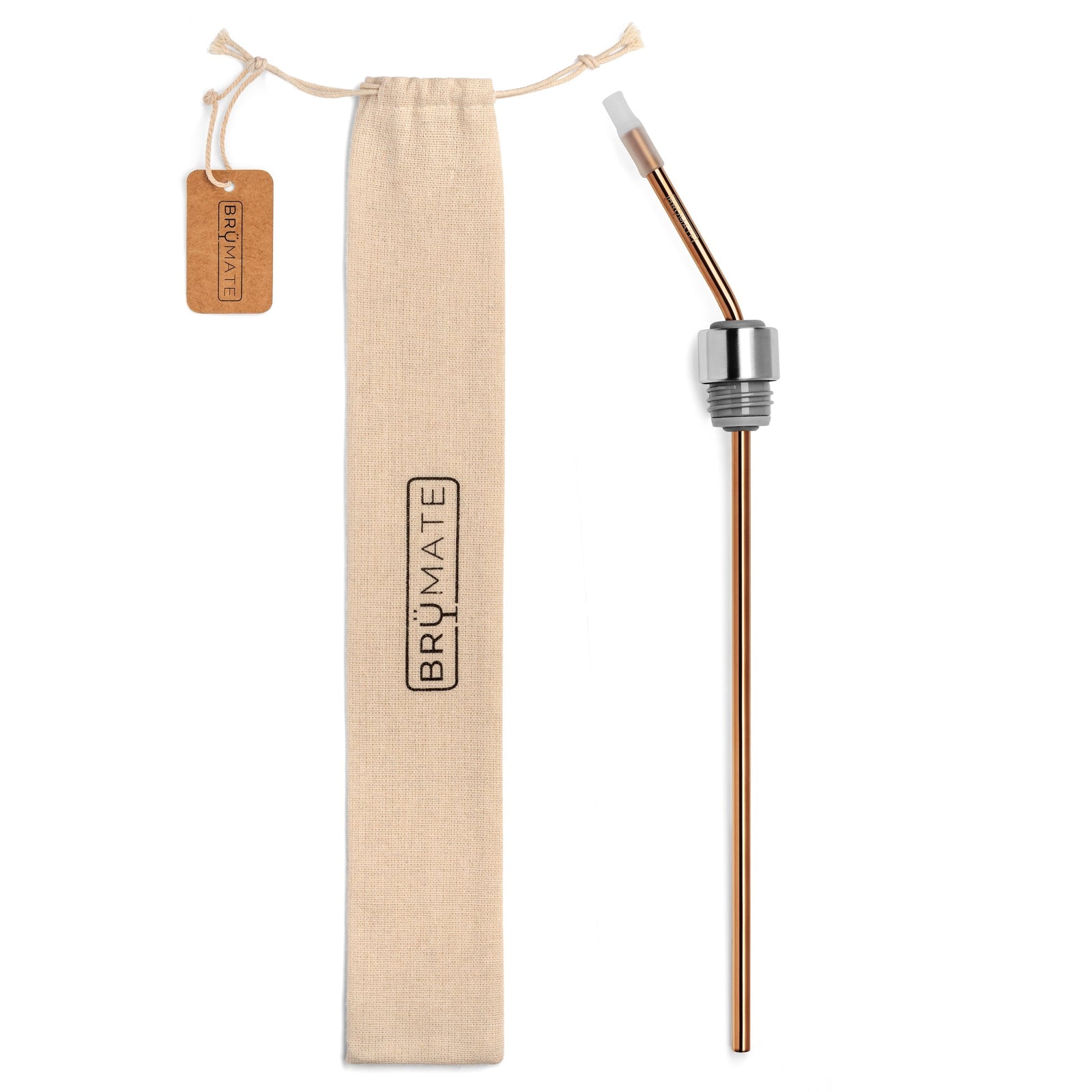 Winesulator TM Infinity Straw | Rose Gold - Classic Pour