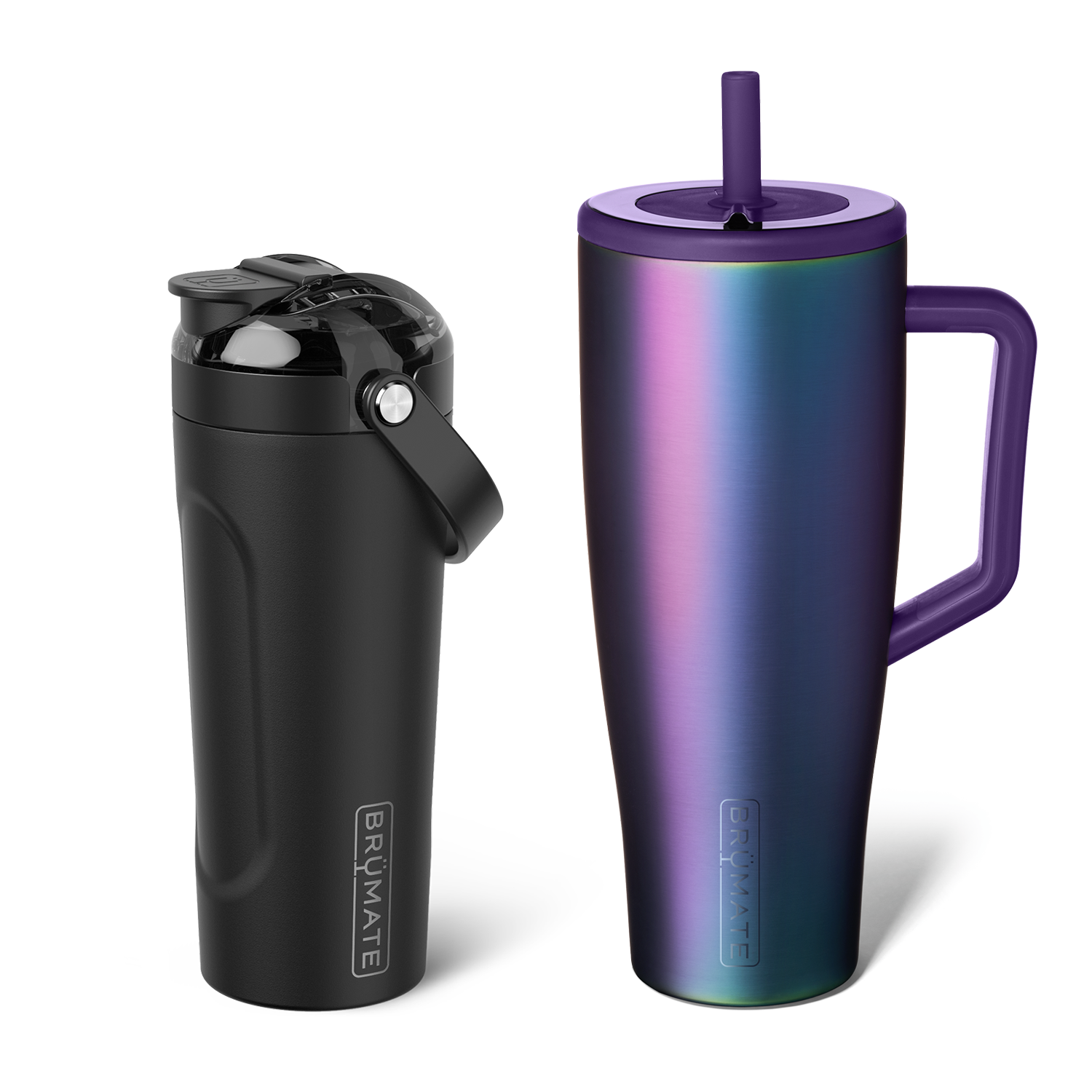 Shake + Glow Bundle | Dark Aura & Matte Black | 40oz/25oz - Clean Start