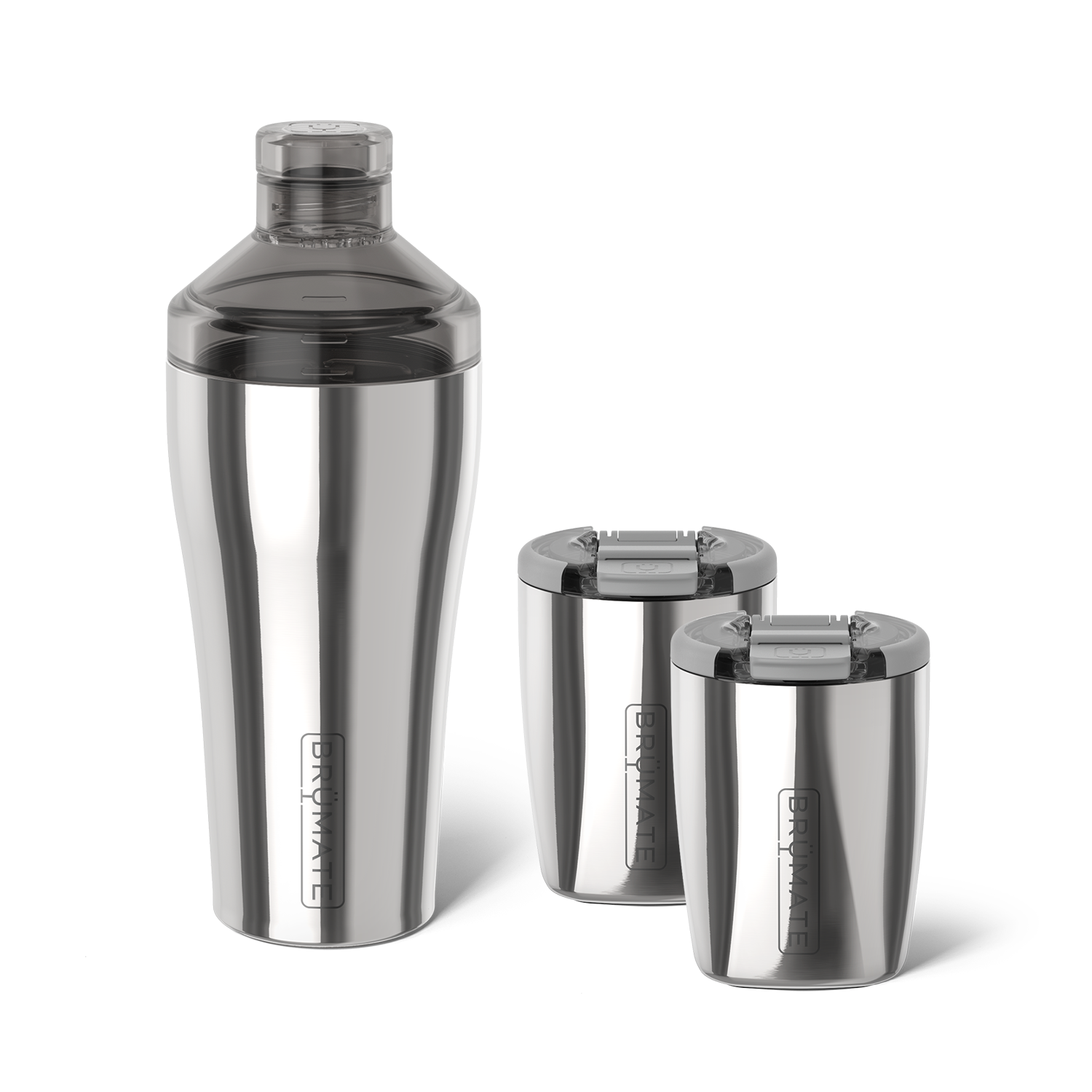 Cocktail Shaker + Rocks Bundle | Polished Stainless | 22/12oz - Fresh Routine