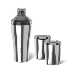 Cocktail Shaker + Rocks Bundle | Polished Stainless | 22/12oz - Fresh Routine