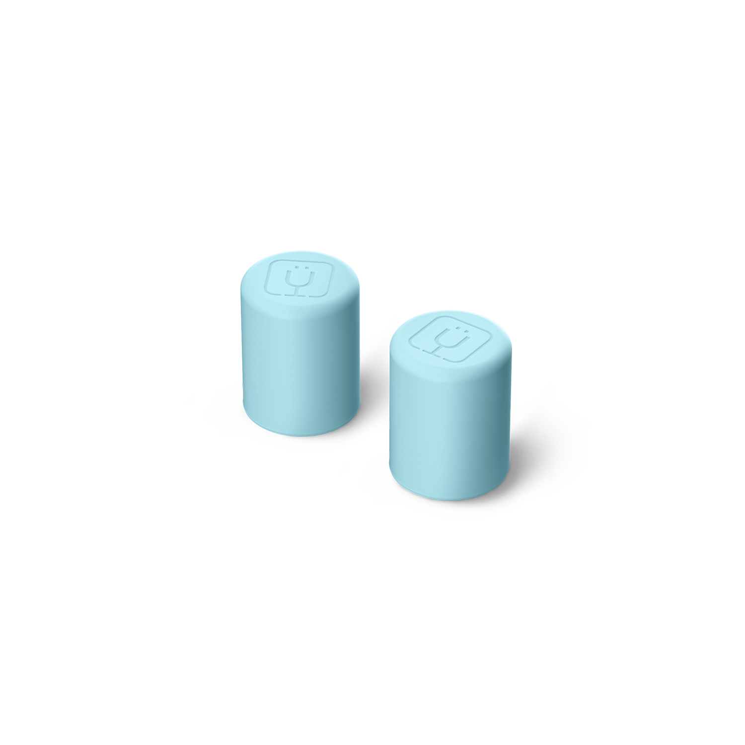 Magnetic Straw Cover | Glacier | 2-Pack - Simple Fit