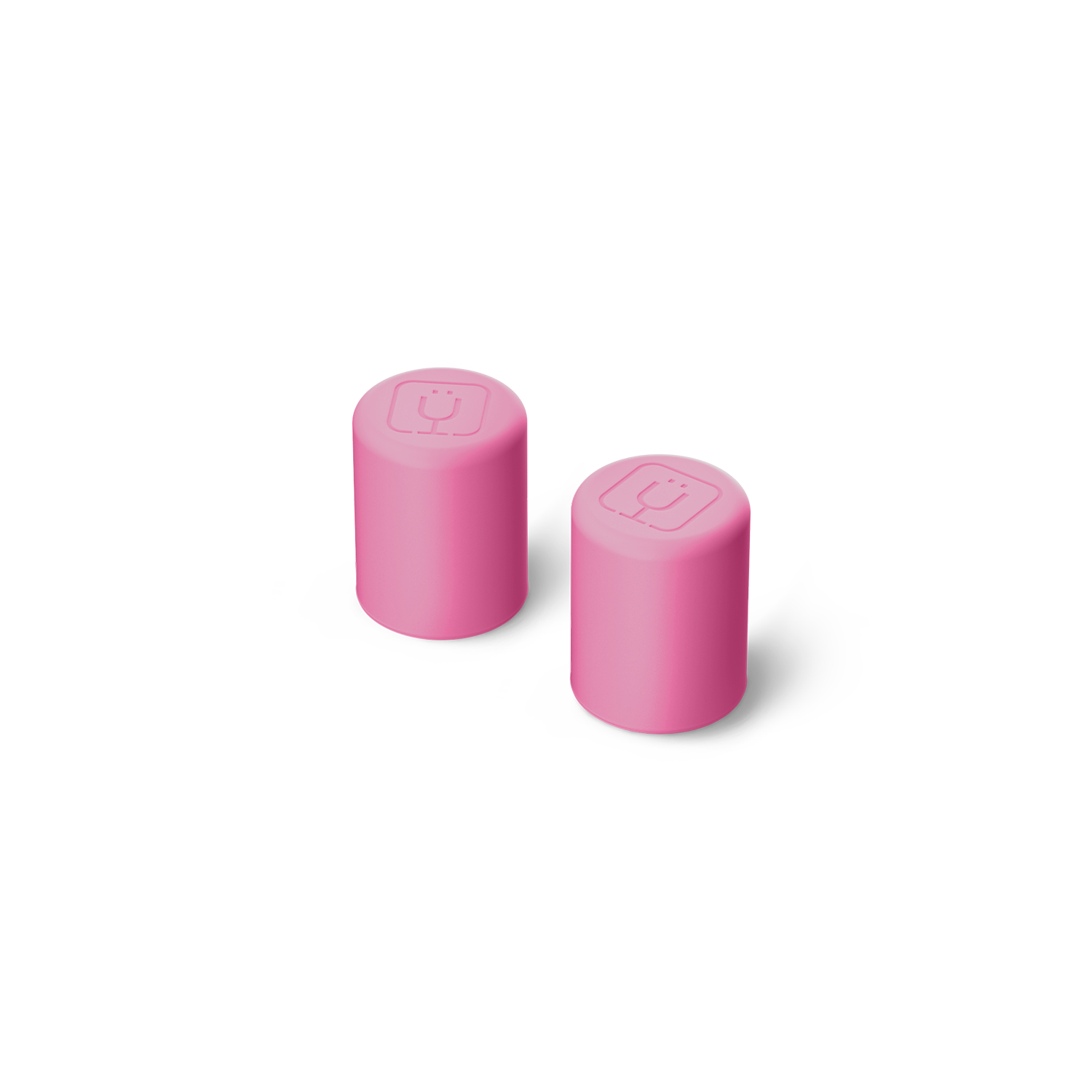 Magnetic Straw Cover | Pink Gingham | 2-Pack - Simple Swap