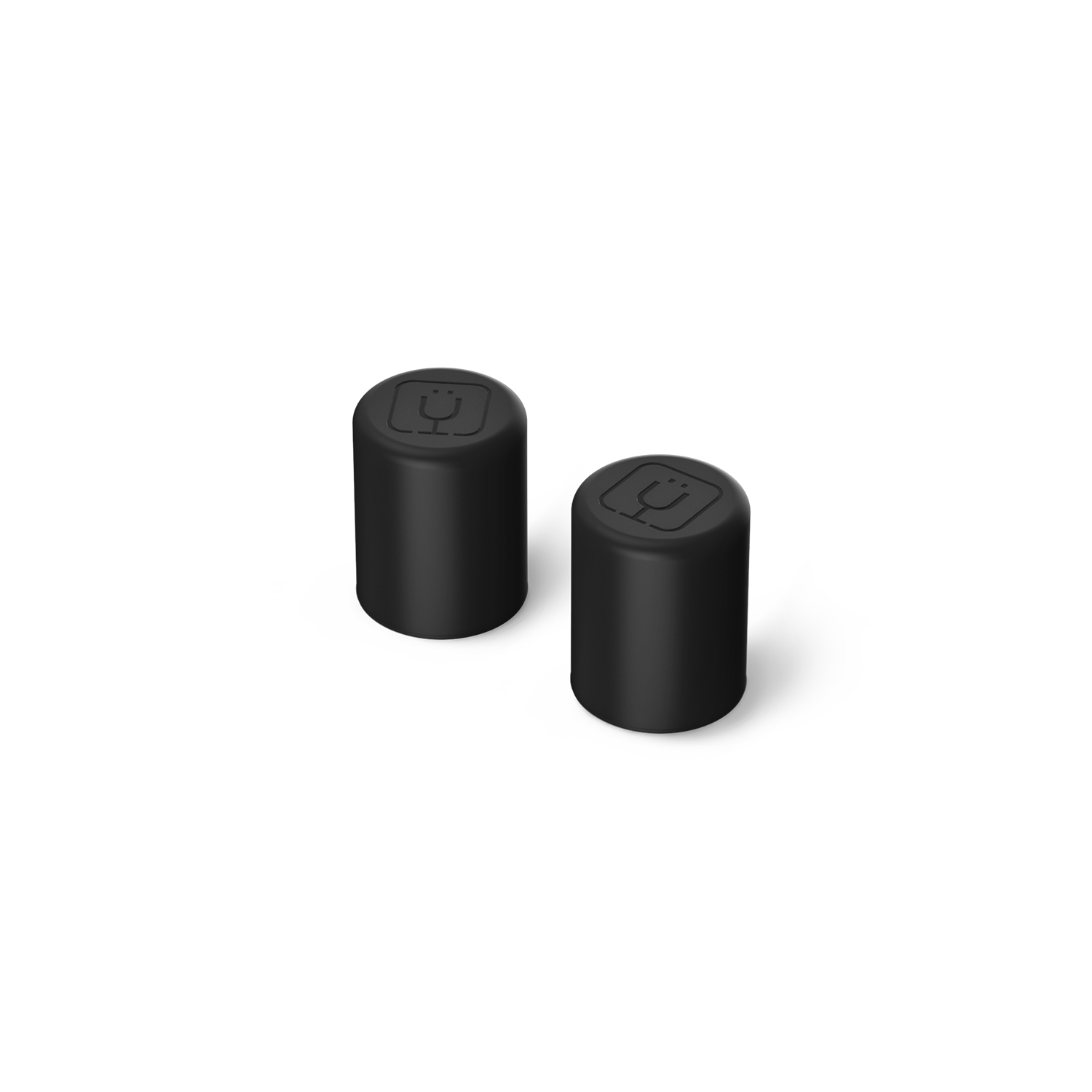 Magnetic Straw Cover | Black | 2-Pack - Smooth Sip