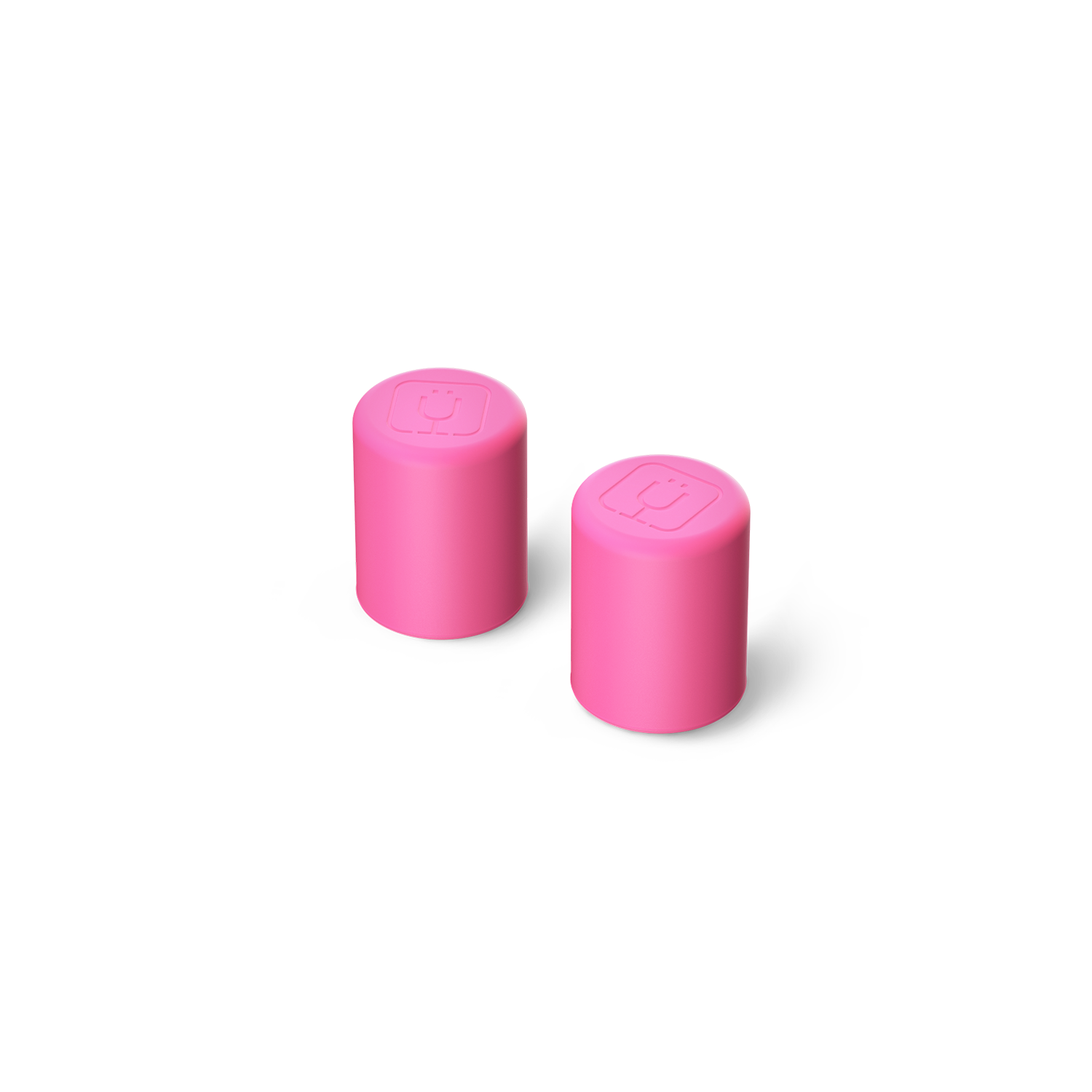 Magnetic Straw Cover | Neon Pink | 2-Pack - Fresh Seal