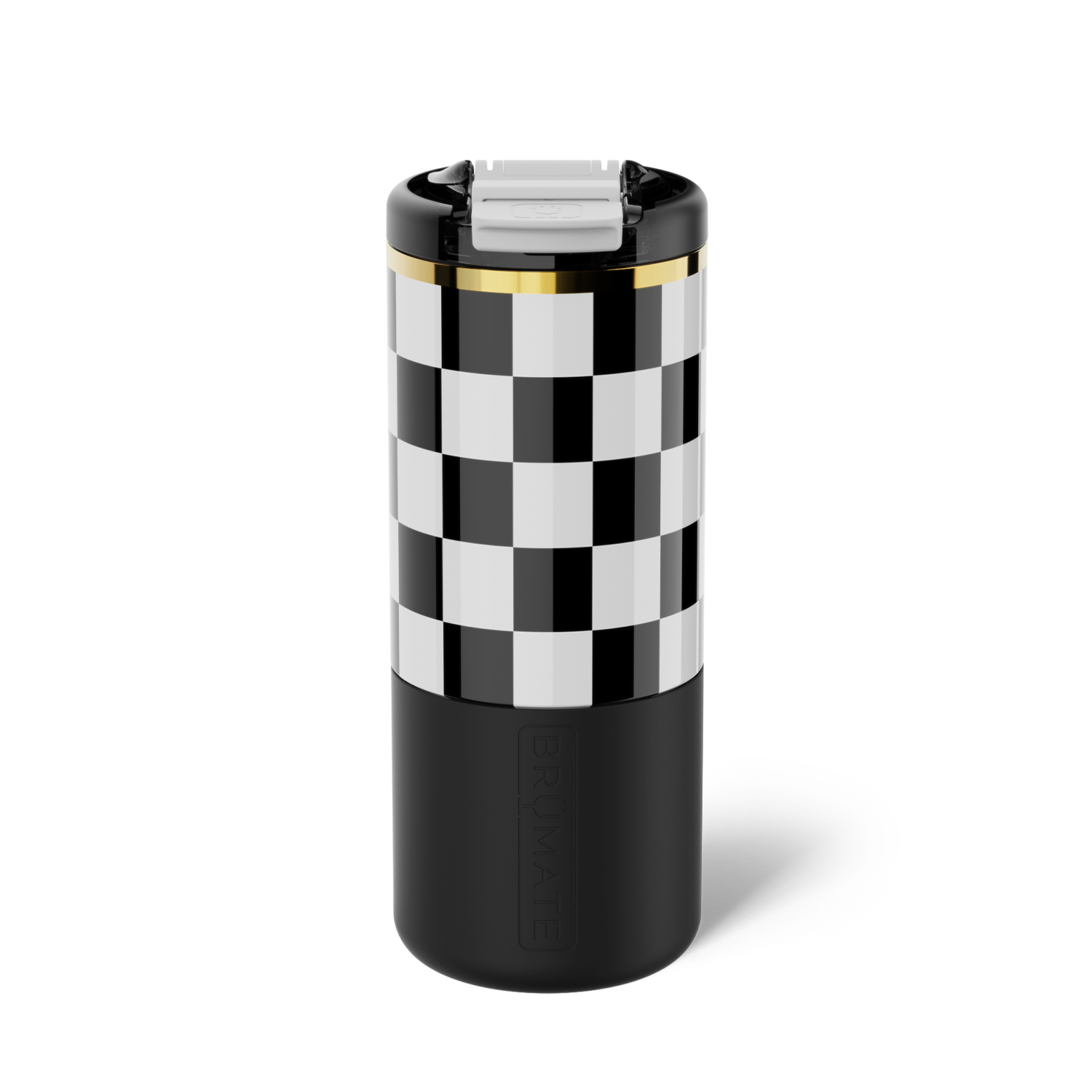 Strova 18oz | Black & White Checker - Fresh Routine