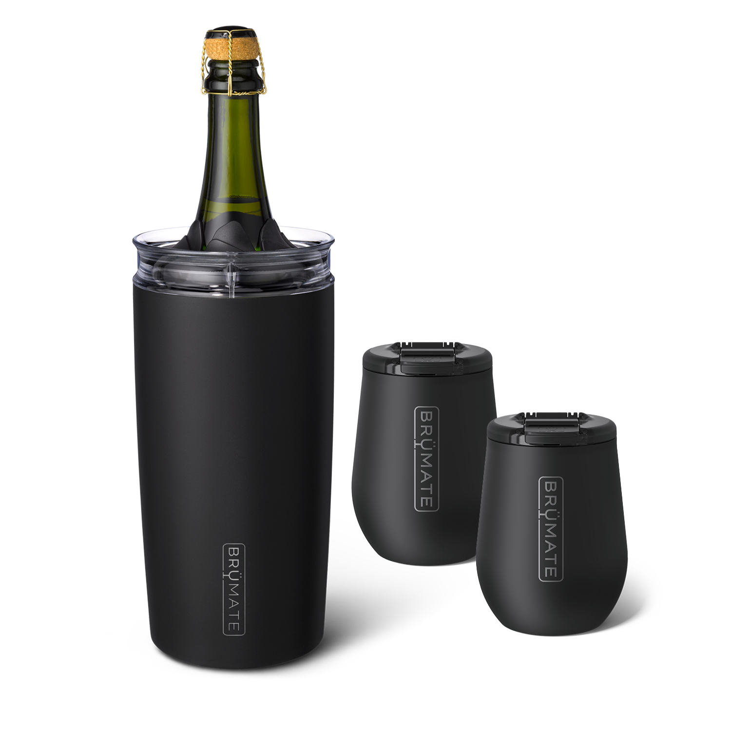 Bottle Chiller Bundle | Matte Black | 49/14oz - Gentle Care