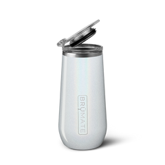 Champagne Flute | Glitter White | 12oz - Social Ready