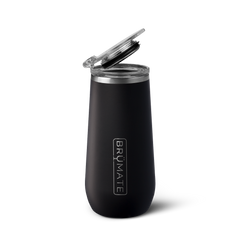 Champagne Flute | Matte Black | 12oz - Simple Care