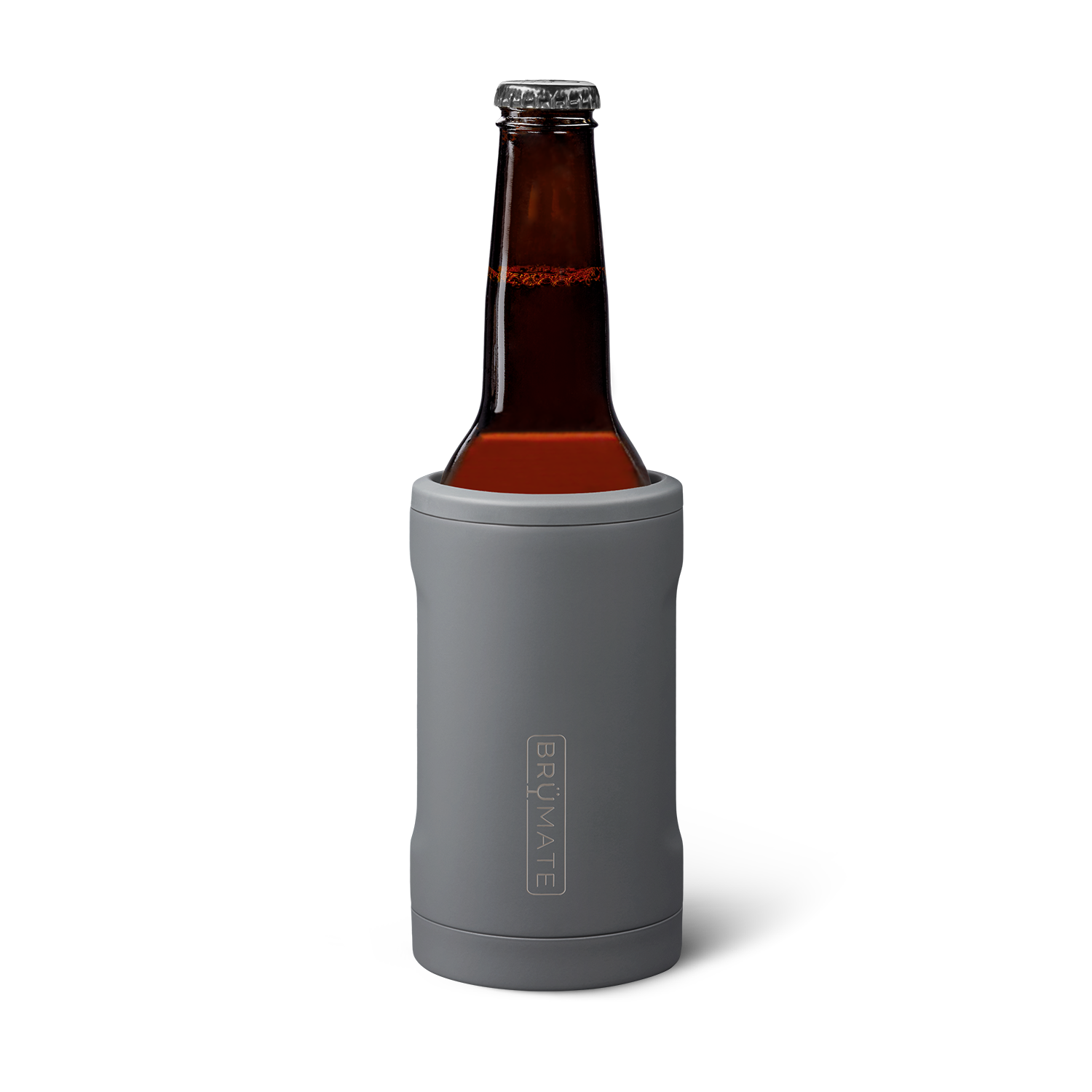 Hopsulator Bott'l | Matte Gray | 12oz Bottles - Travel Cool
